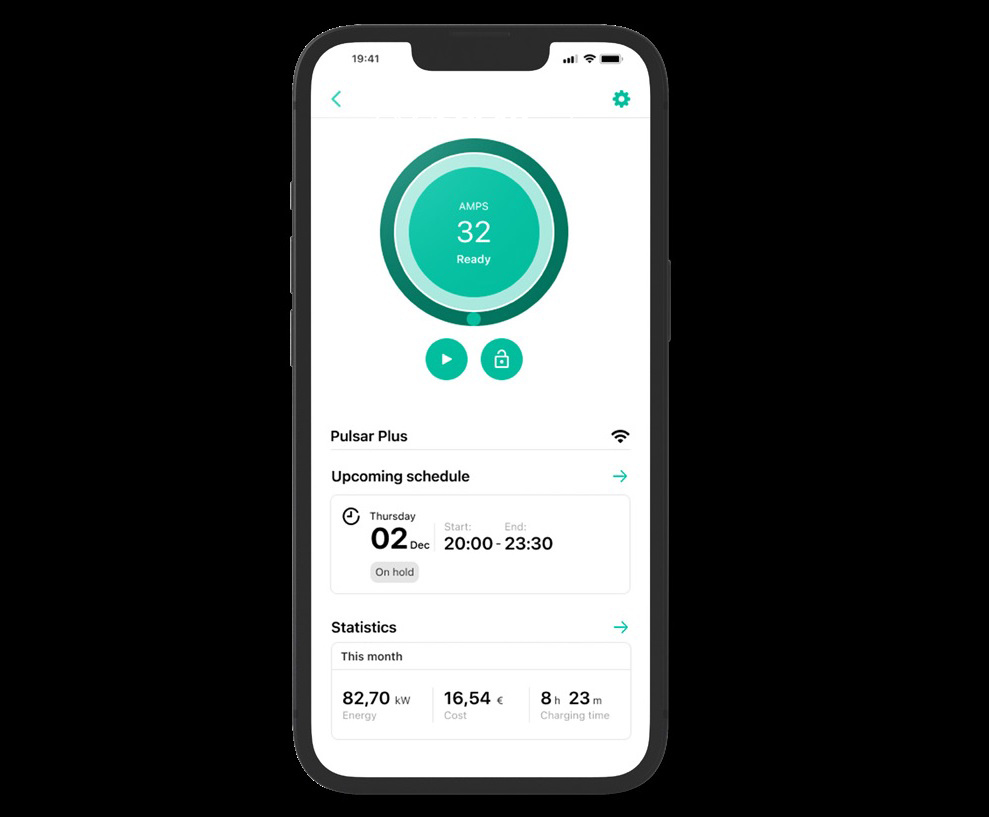 CLICK & FIT Wallbox 7.4kW EV Charger 5m Wall Connector 